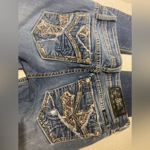Like New Embellished Miss Me Skinny Jeans